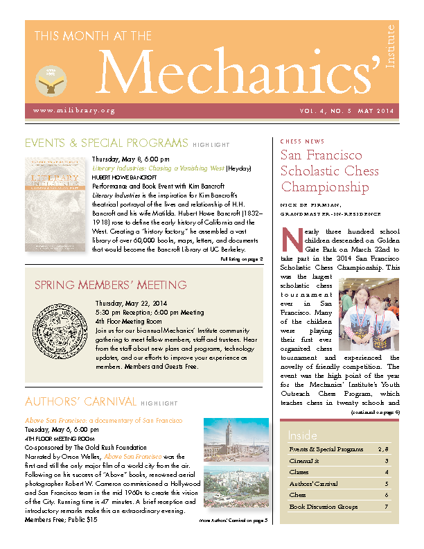 PDF version of theThis Month: May 2014 publication